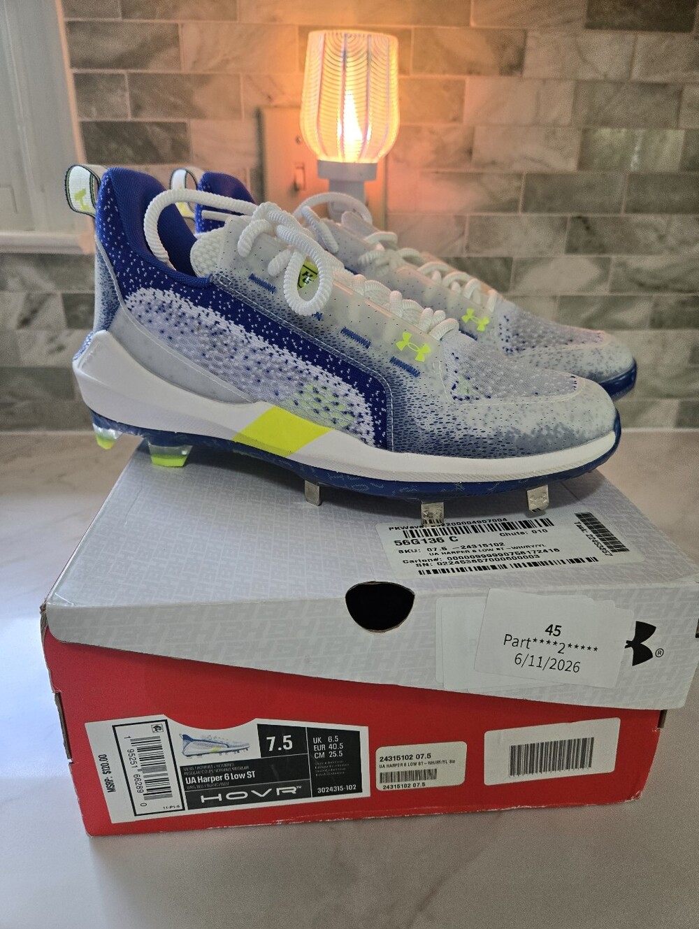 UA HARPER 6 LOW LT 7.5 MEN